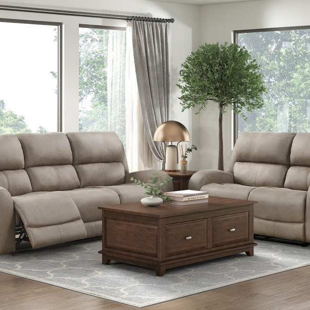 9601BR*2 2PC SETS Double Reclining Sofa + Love Seat