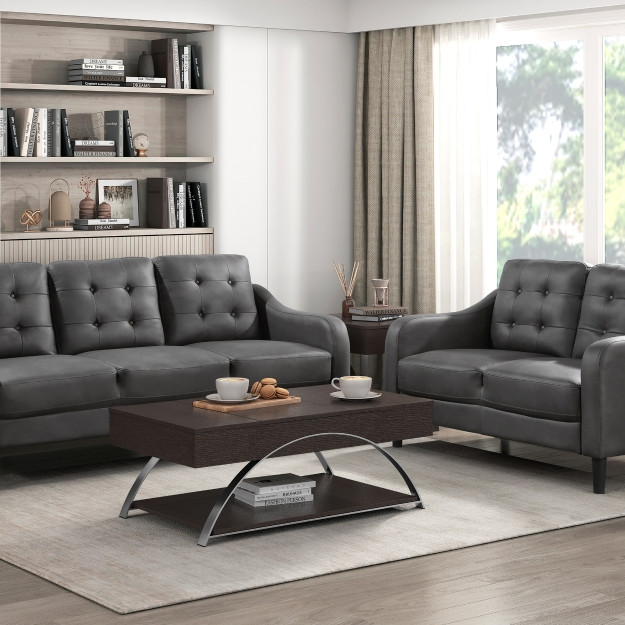 9489GRY*2 2PC SETS Sofa + Love seat