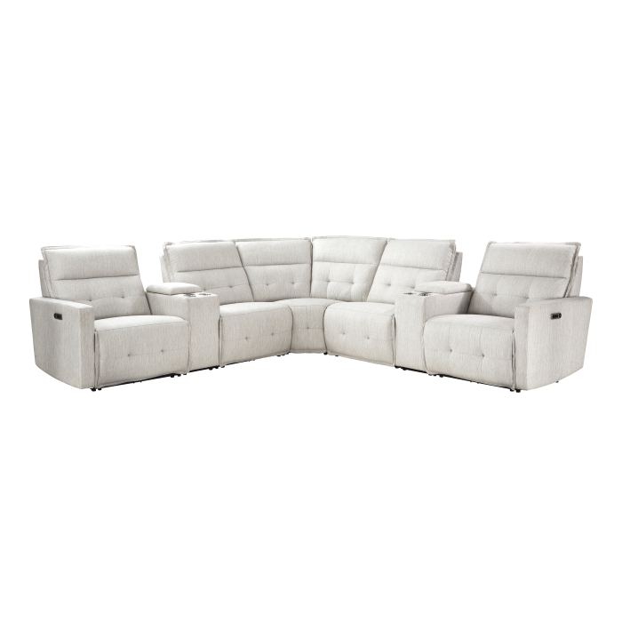 9444HMP*7SCPWH 7-Piece Modular Power Reclining Sectional with Power Headrests