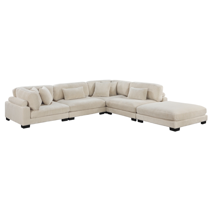 8555BE*5OT 5-Piece Modular Sectional with Ottoman
