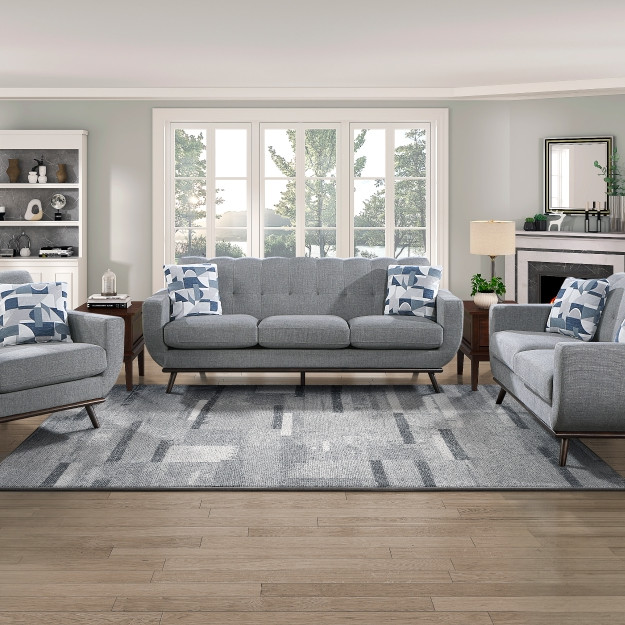 8341GY*3RV 3PC SETS Sofa + Love Seat + Chair