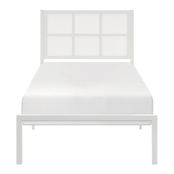 1635WHT-1 Twin Platform Bed