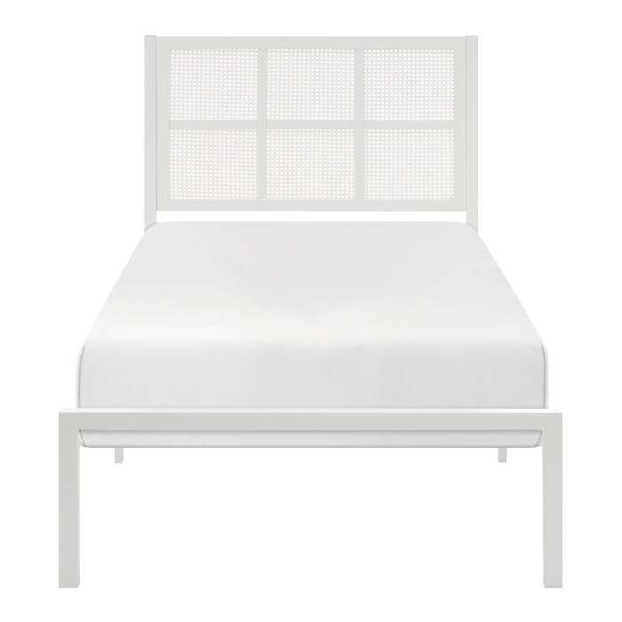 1635WHT-1 Twin Platform Bed