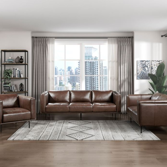 9280BR*3 3pc Set: Sofa, Love, Chair