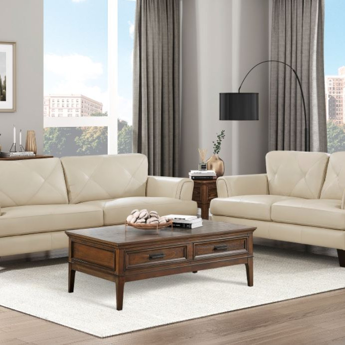 9279CRM*2 2pc Set: Sofa, Love