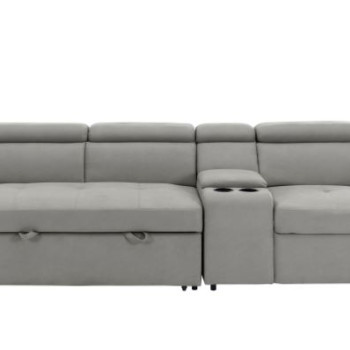 9219GY-3CN* 2-Piece Sofa with Right Console
