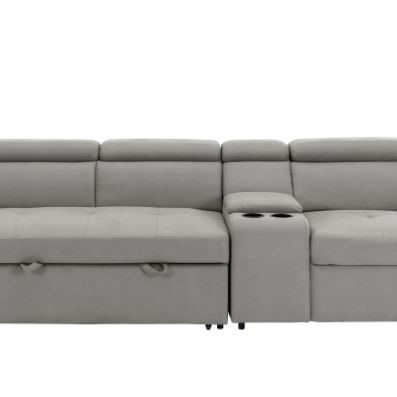 9219GY-3CN* 2-Piece Sofa with Right Console
