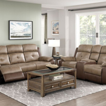 8599BR*2 2pc Set: Sofa, Love