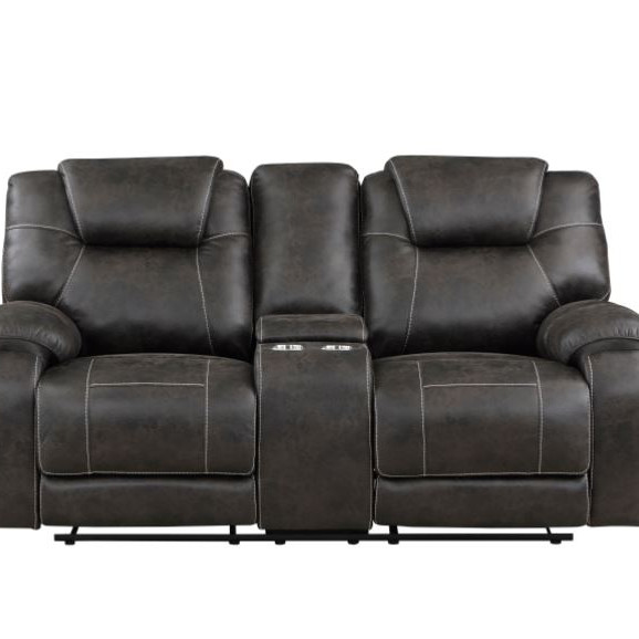 8560PM-2 Double Reclining Love Seat with Center Console