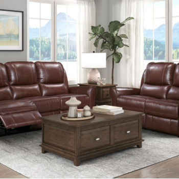 8546BR*2PWH 2pc Set: Sofa, Love (Power)