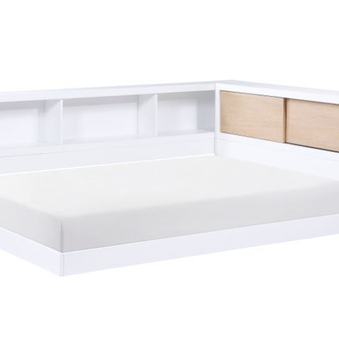 B2012BCF-1BC* Full Bookcase Corner Bed