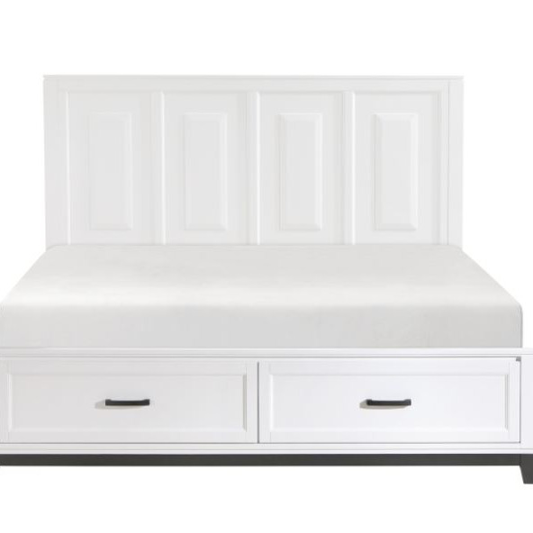 1450WHK-1EK* Eastern King Platform Bed with Footboard Storage