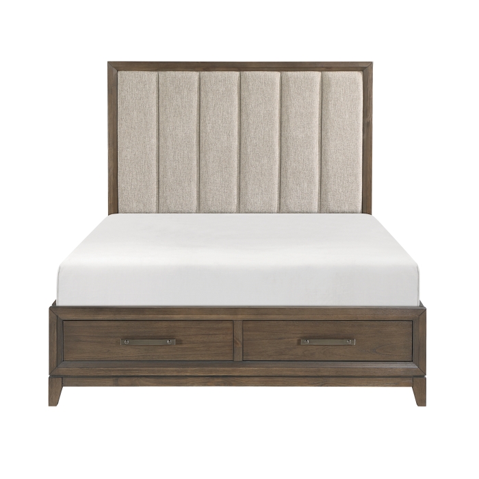 1422KN-1CK* California King Platform Bed with Footboard Storage