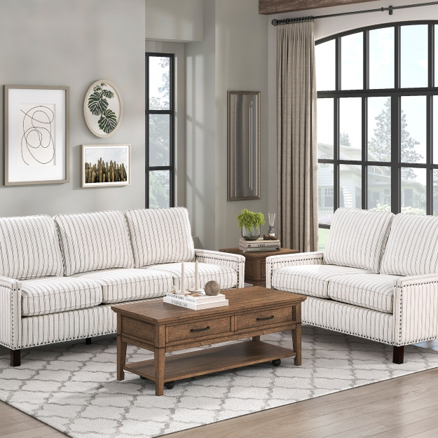 9257*2 2pc Set: Sofa, Love