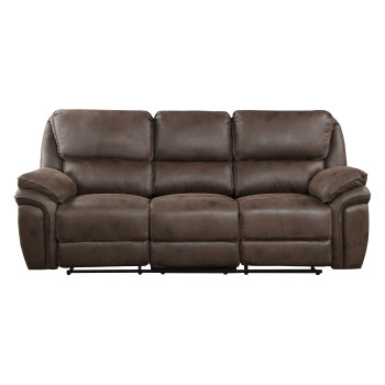 8517BRW-3 Double Reclining Sofa