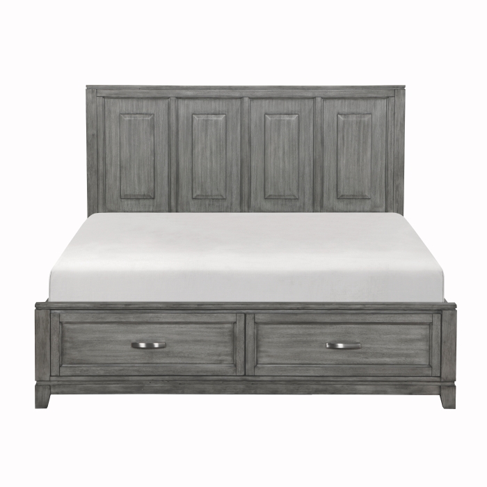 1450K-1EK* Eastern King Platform Bed with Footboard Storage