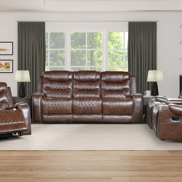 9405BR*3 3pc Set: Sofa, Love, Chair