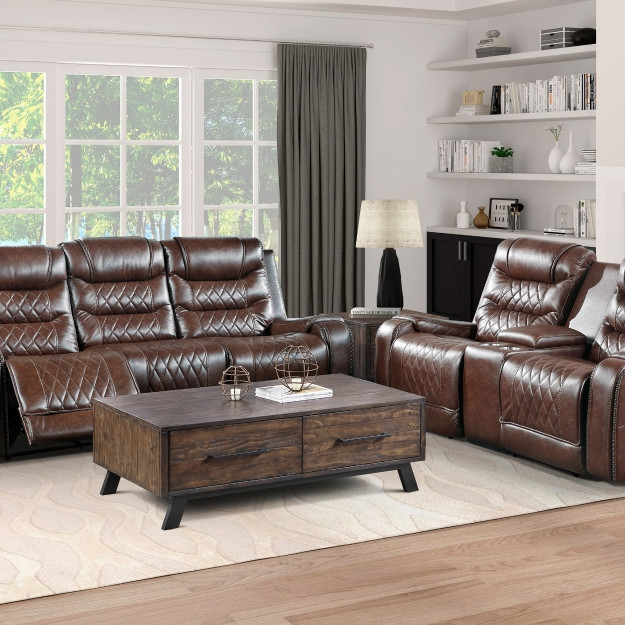 9405BR*2PW 2pc Set: Sofa, Love (Power)