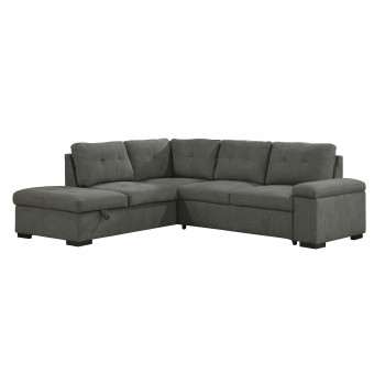 9390DG*2LC2R 2-Piece Sectional with Pull-out Bed and Left Chaise with Storage Ottoman