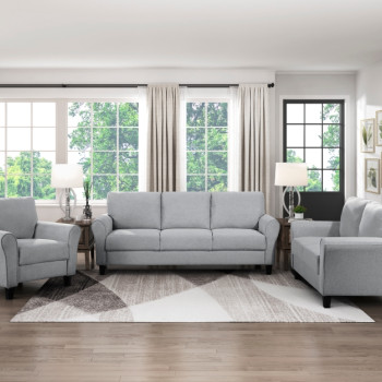 9209DG*3 3pc Set: Sofa, Love, Chair