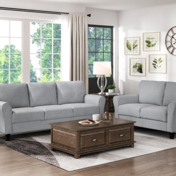 9209DG*2 2pc Set: Sofa, Love