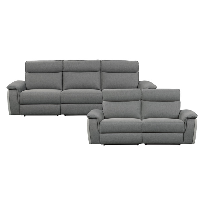 8259DG*2PWH 2pc Set: Sofa, Love (Power)