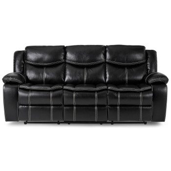 8230BLK-3 Double Reclining Sofa
