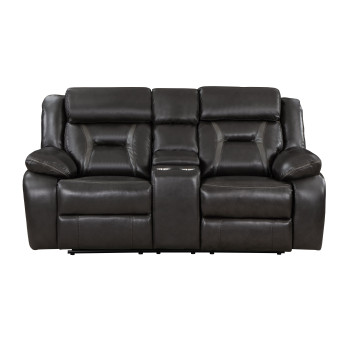 8229NDG-2 Double Reclining Love Seat with Center Console