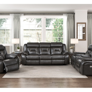 8229NDG*3PW 3pc Set: Sofa, Love, Chair (Power)