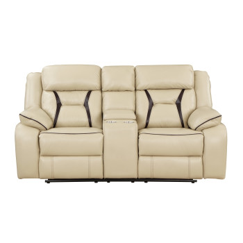 8229NBE-2 Double Reclining Love Seat with Center Console