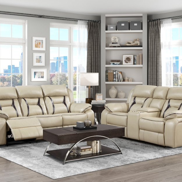 8229NBE*2PW 2pc Set: Sofa, Love (Power)