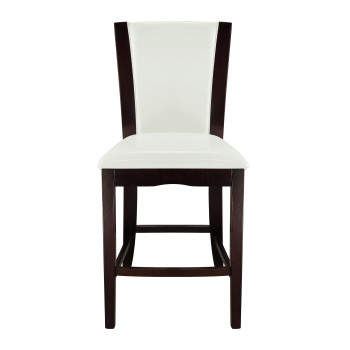 710-24W Counter Height Chair, White Bi-Cast Vinyl