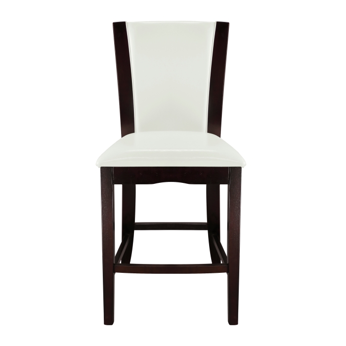 710-24W Counter Height Chair, White Bi-Cast Vinyl