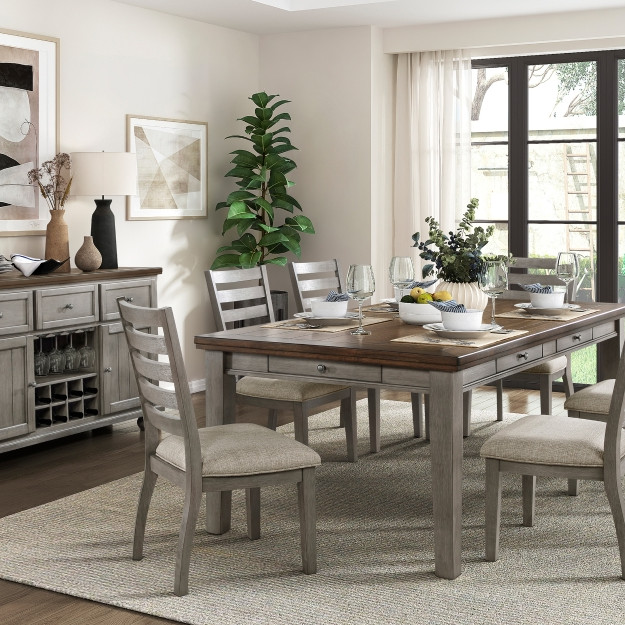 5761GY-78*7 7PC SETS Dining Table