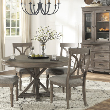 1689BR-54*5 5PC SETS Round Dining Table