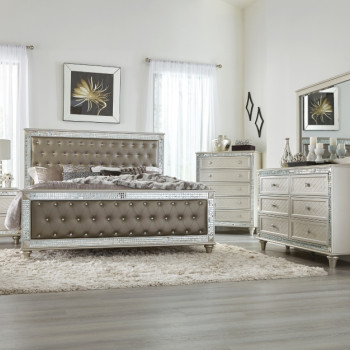 5844K-1CK*4 4PC SETS (California King Bed+NS+DR+MR)