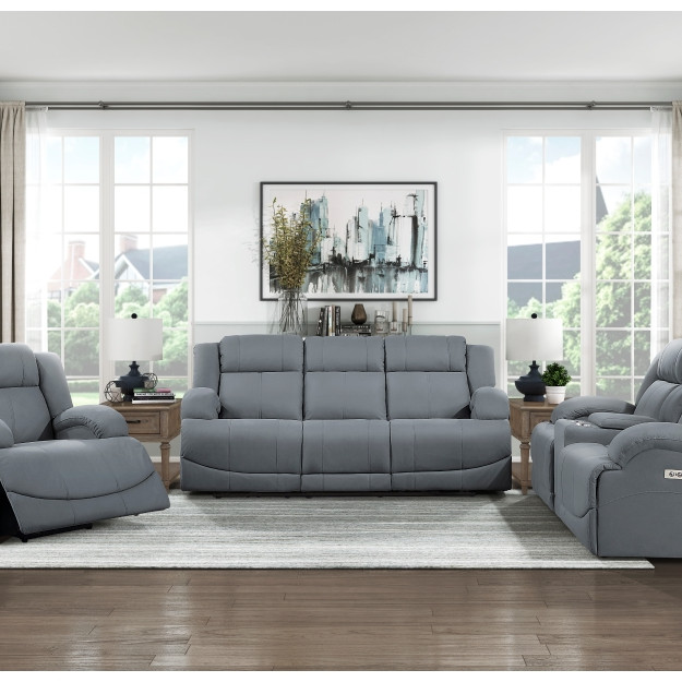 9207GPB*3PW 3PC Set: Sofa, Love, Chair (Power)
