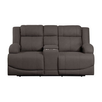9207CHC-2PW Power Double Reclining Love Seat with Center Console