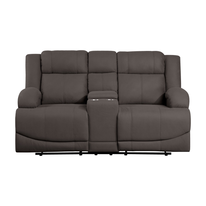 9207CHC-2 Double Reclining Love Seat with Center Console