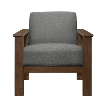 1048GY-1 Accent Chair with Storage Arms