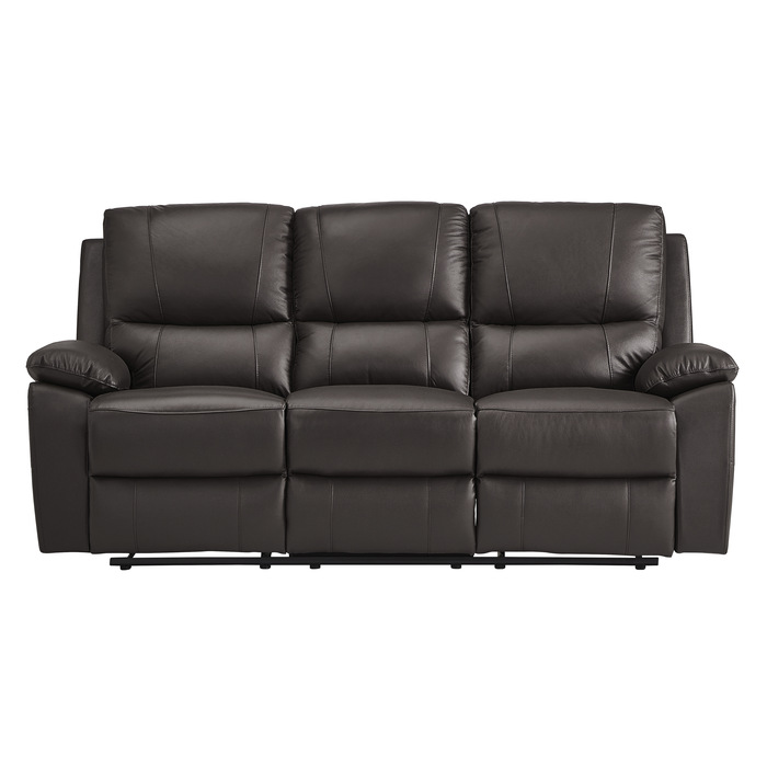 9368BRW-3 Double Reclining Sofa