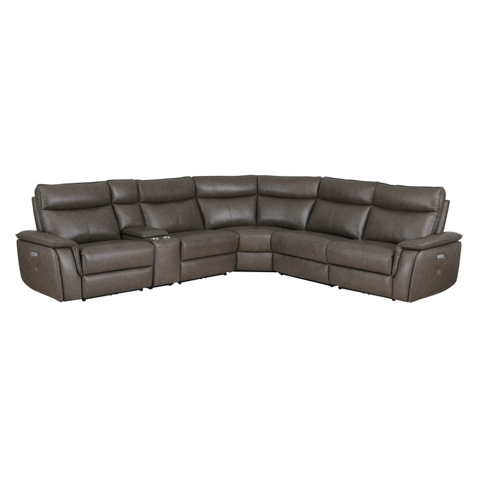 8259RFDB*6SCPWH 6-Piece Modular Power Reclining Sectional with Power Headrests