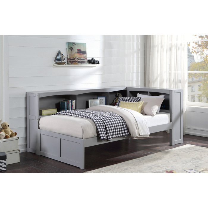 B2063BC-1BC* Twin Bookcase Corner Bed