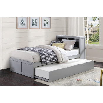 B2063BC-1R* Twin Bookcase Bed with Twin Trundle