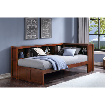 B2013BCDC-1BC* Twin Bookcase Corner Bed