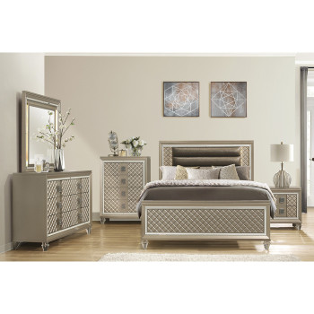 B1515F-1*4 4PC SETS Full Platform Bed