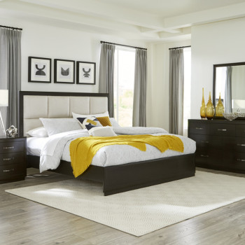 1575-1*4 4PC SETS Queen Platform Bed