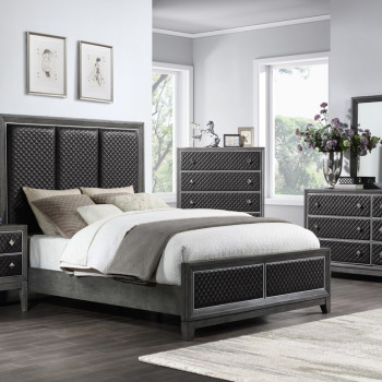 1566GY-1*4 4PC SETS Queen Bed