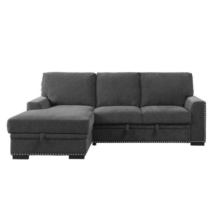 9468CC*2LC2R 2-Piece Sectional with Pull-out Bed and Left Chaise with Hidden Storage