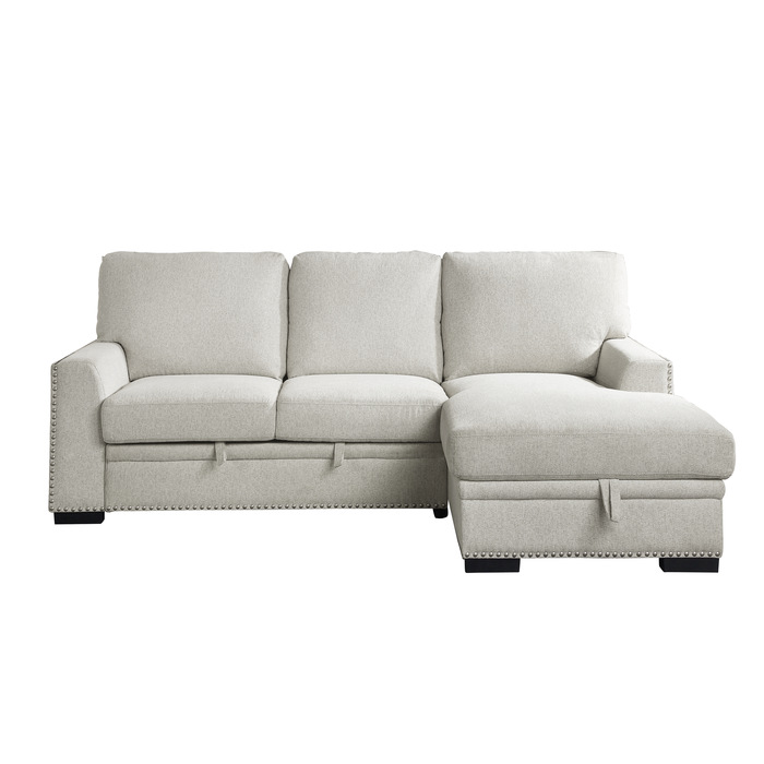 9468BE*2RC2L 2-Piece Sectional with Pull-out Bed and Right Chaise with Hidden Storage